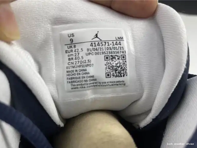 Rep LUCY 13 Powder Dark Blue Air Jordan 414571-144 0506